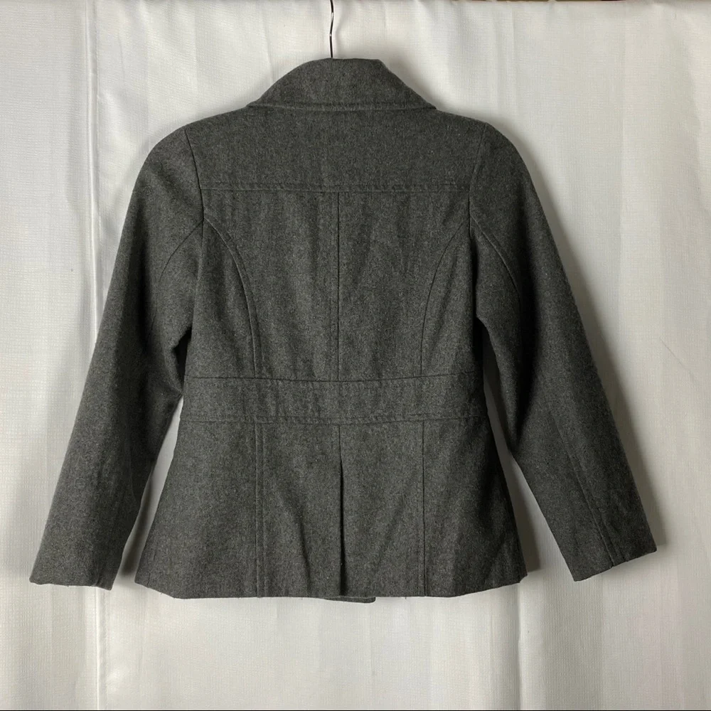 Rothschild Wool Blend Classic Dark Grey Double Breasted Coat - Picture 2 of 8